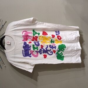 MCMXCV Heartland Apparel V-Day USA Crazy For You Cat Dog Frog Shirt Vtg y2k